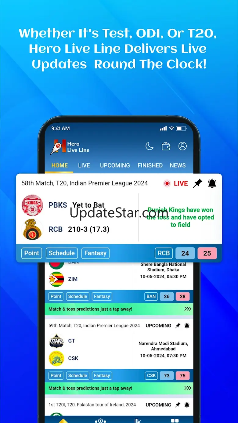 Hero Live Line - Cricket Score 49.0