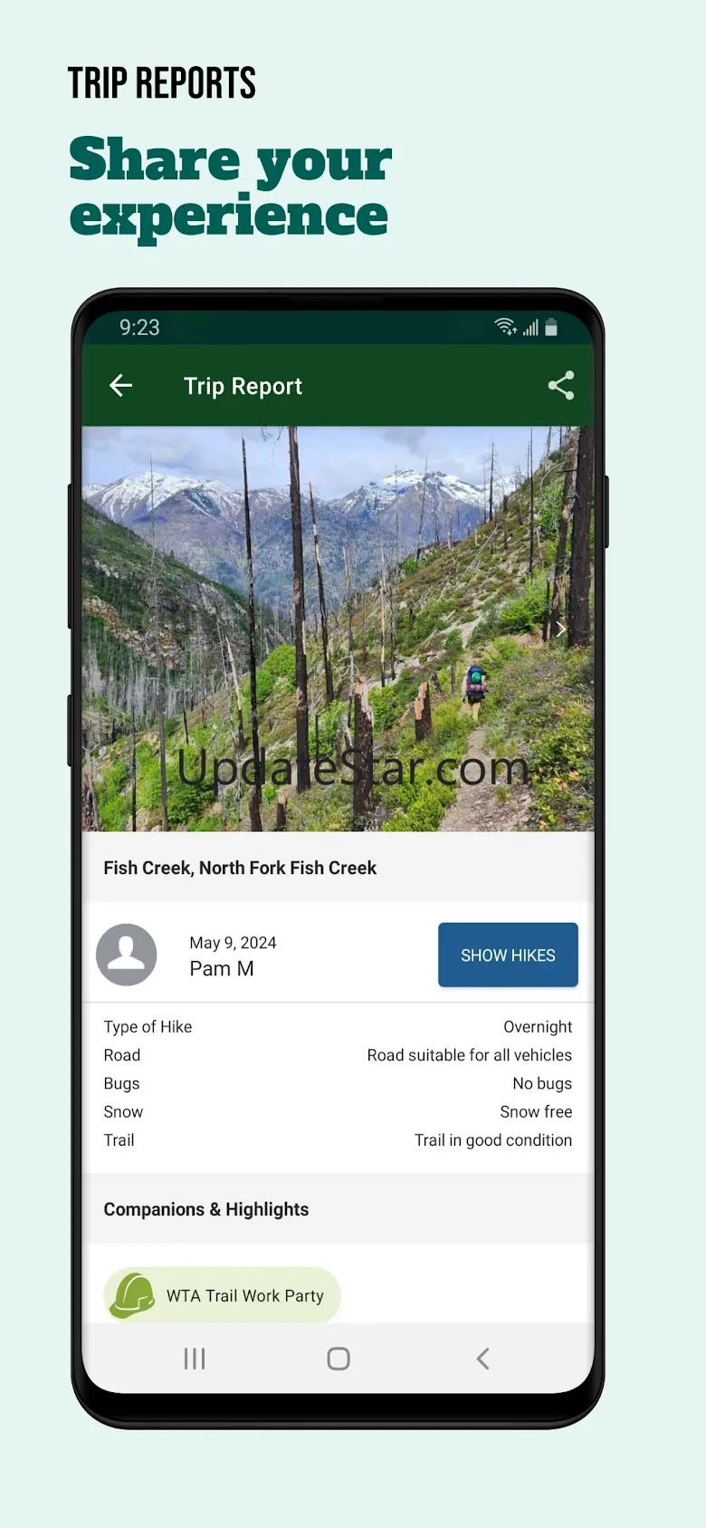 WTA Trailblazer: Go Hiking 2.9.0