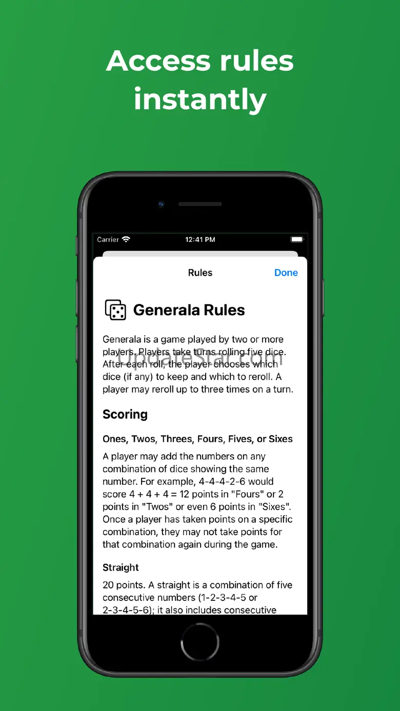 Generala Scores 1.5