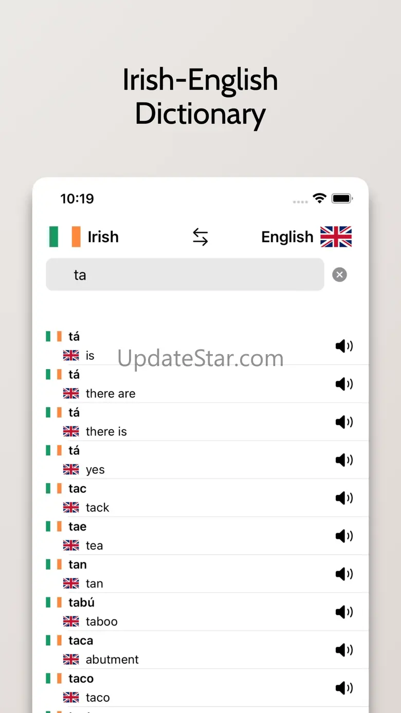 Irish-English Dictionary 1.1