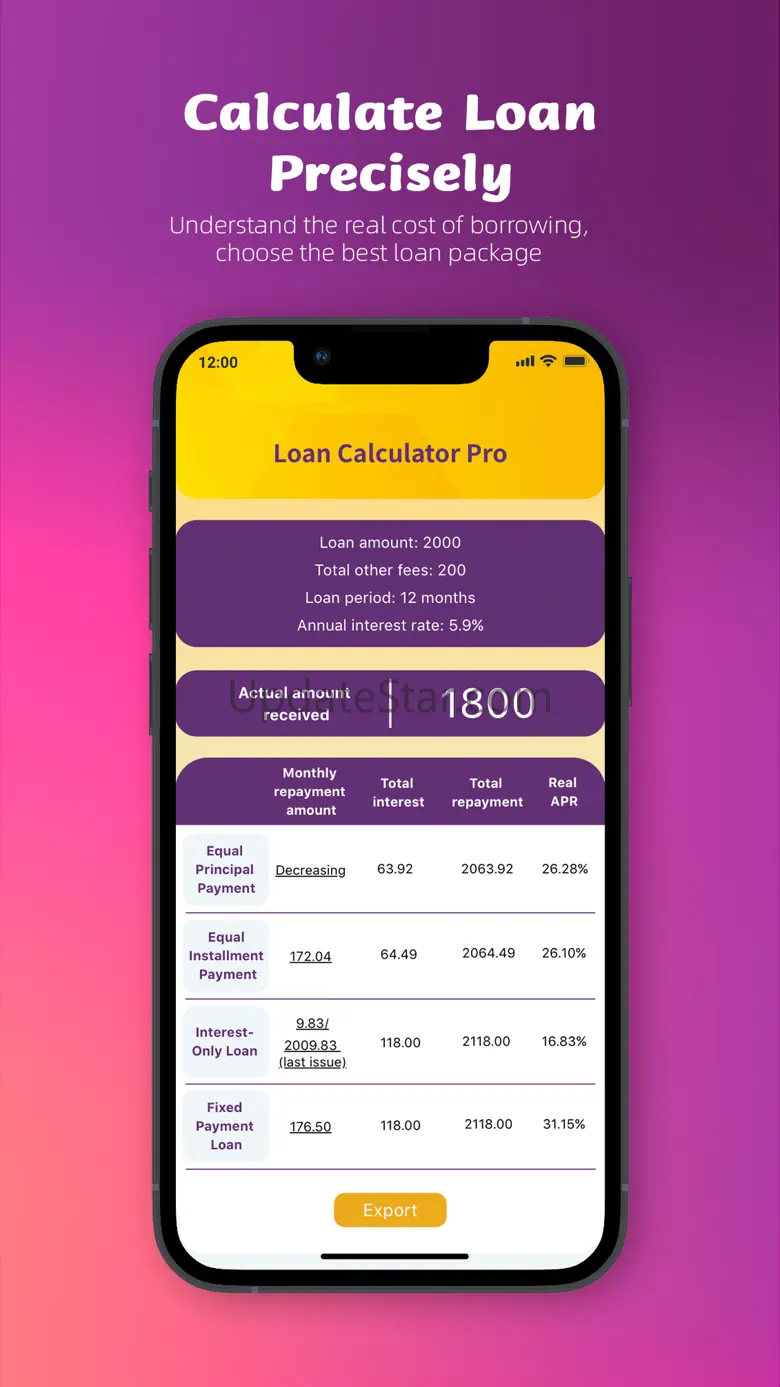 Real Loan Interest Manual 1.2.1