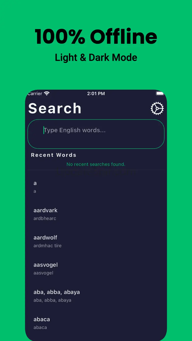 Irish Dictionary - Dict Box 5.2