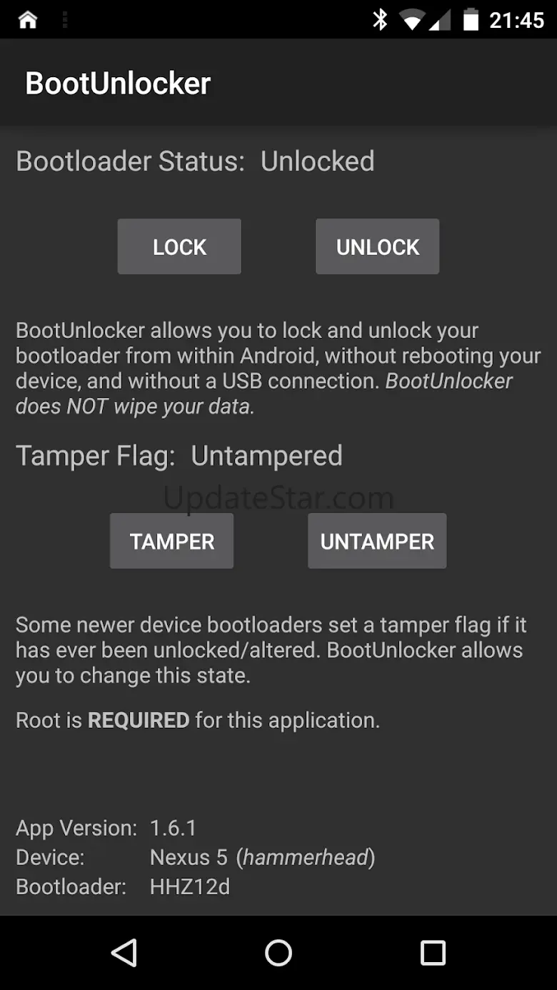 BootUnlocker for pre-2014 Nexu 1.6.1