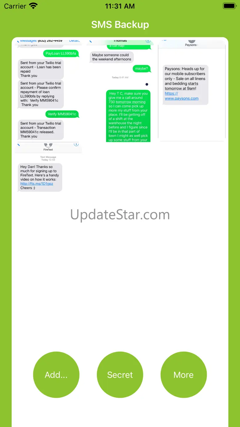 SMS Backup & Secret 1.0