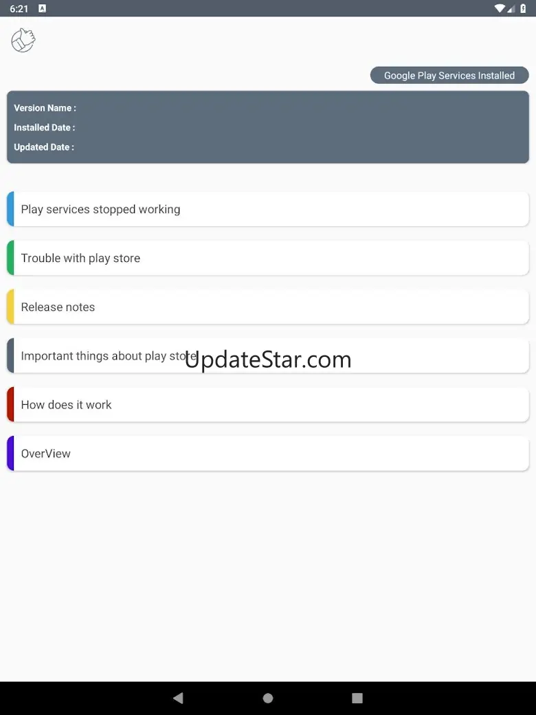 Info Play Service - Update 1.2