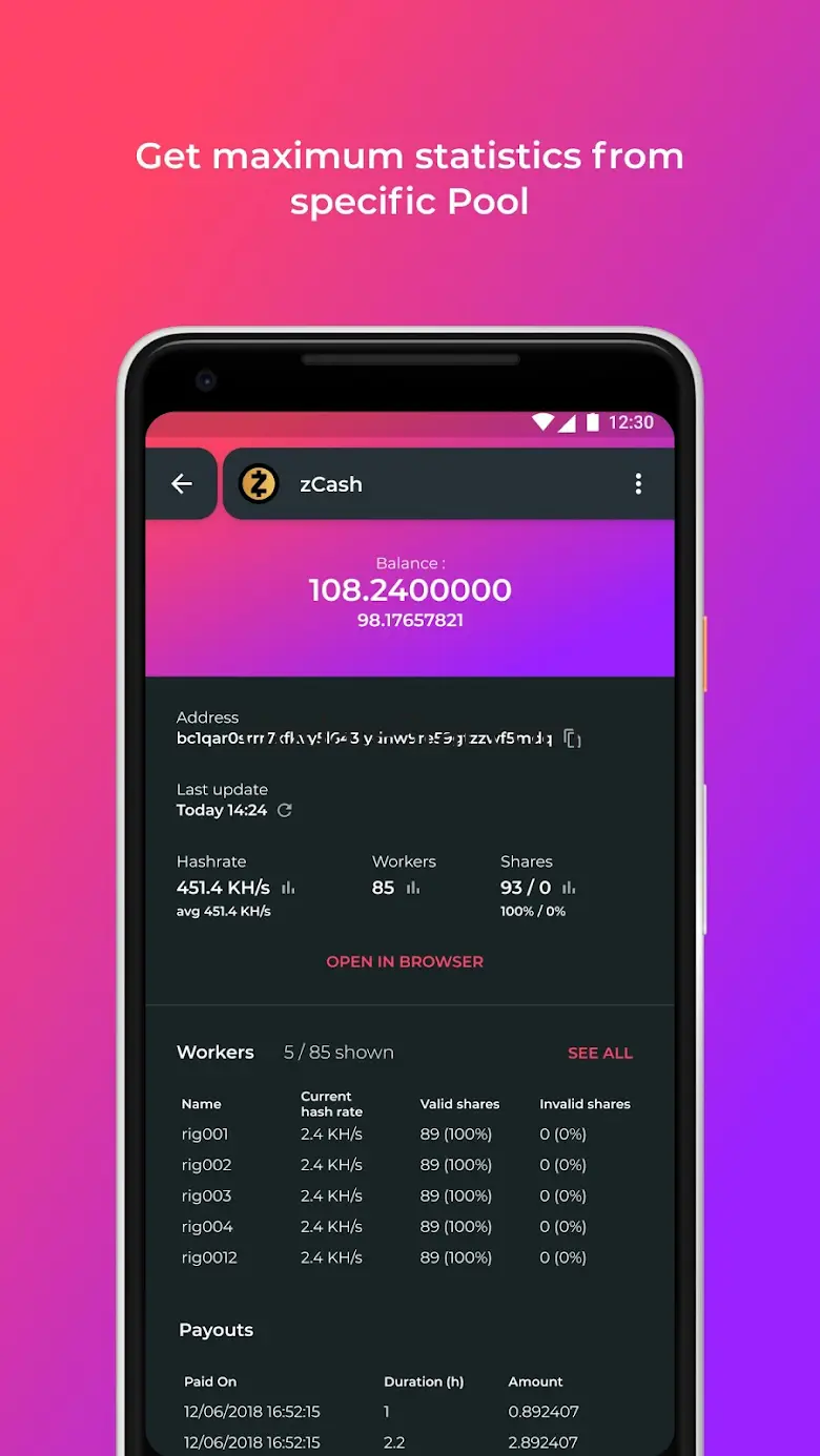 CheckPool Mining Pools Monitor 4.1.0