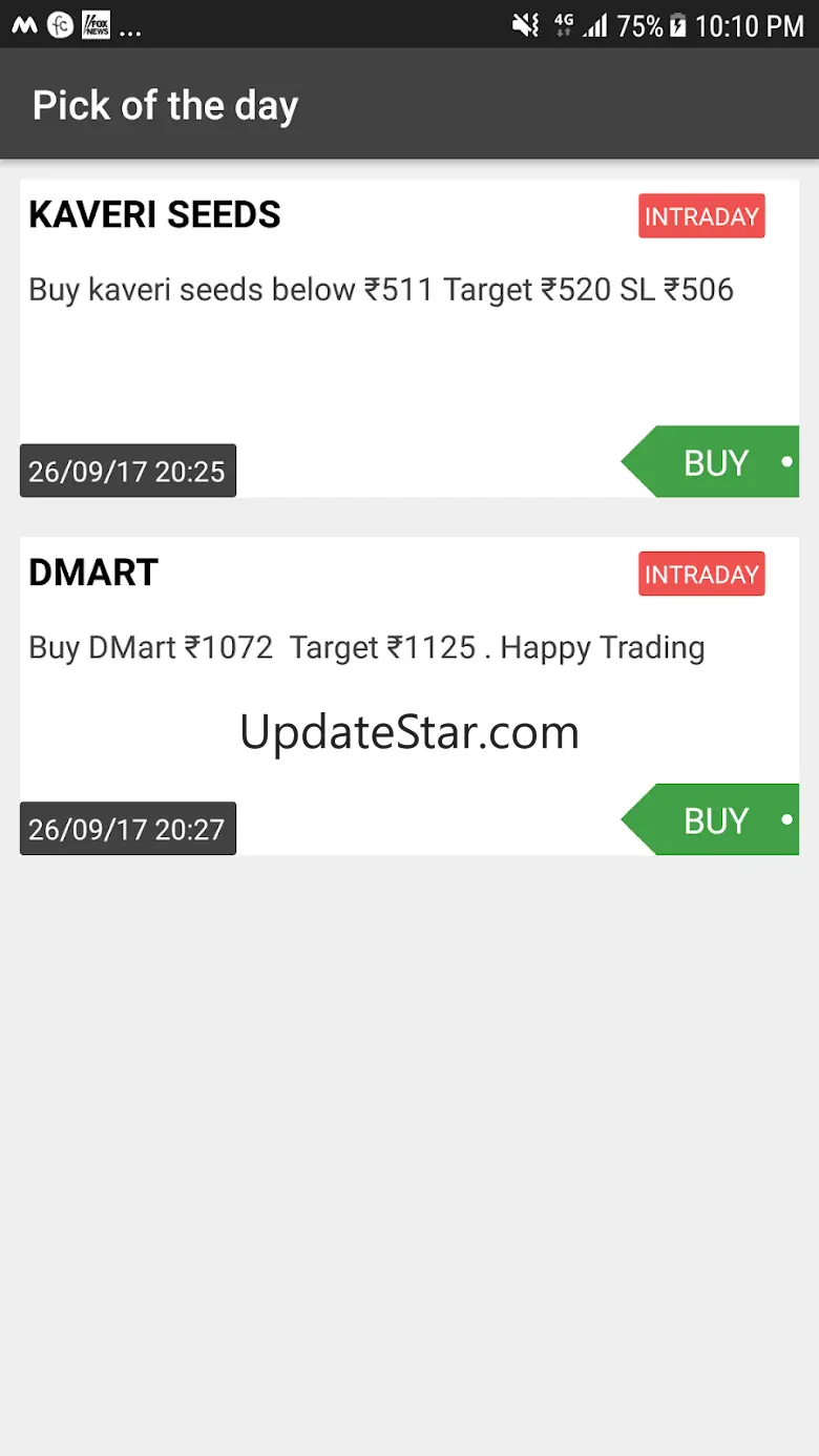 Pick Of The Day - (Intraday, B 4