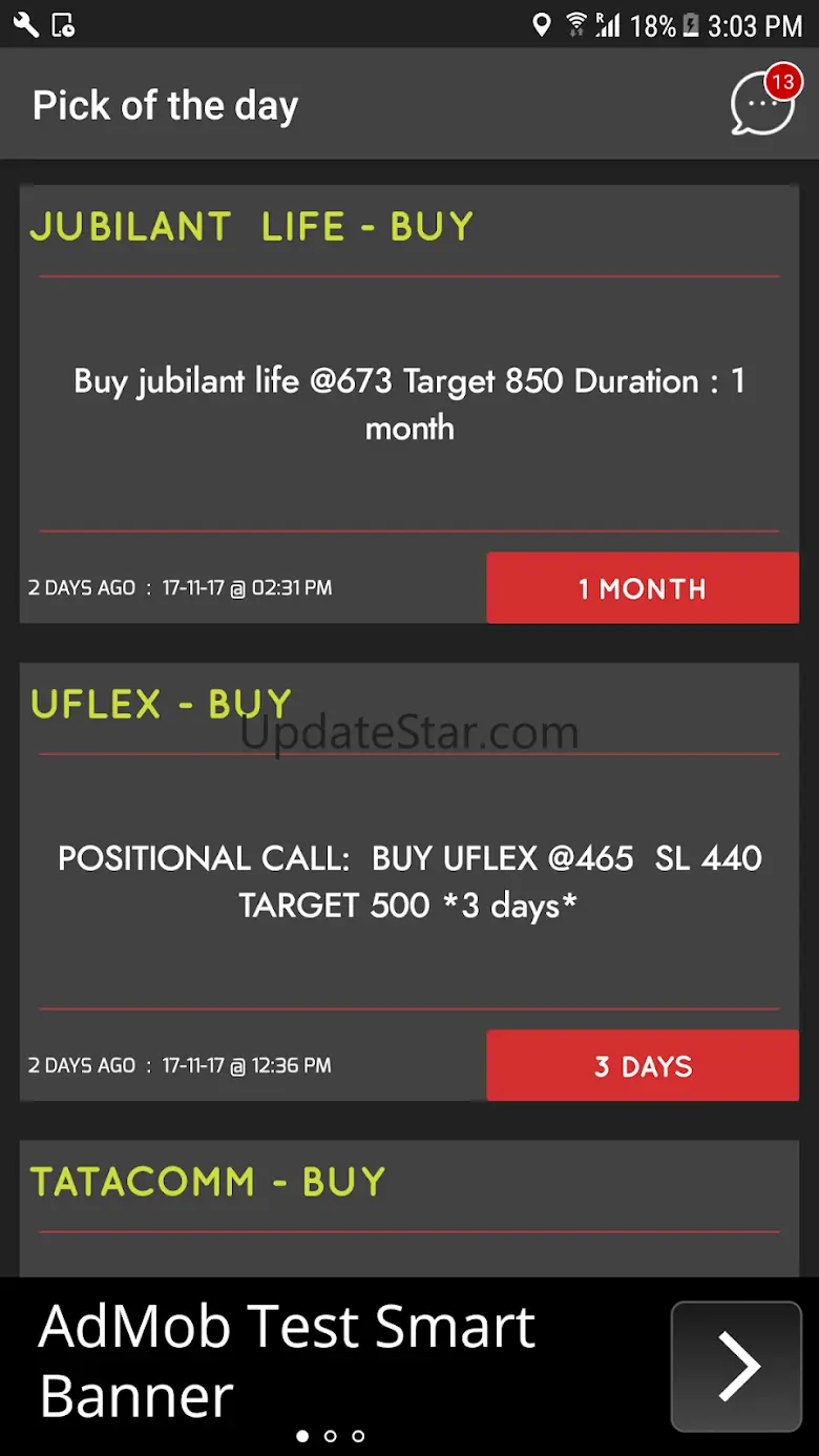 Pick Of The Day - (Intraday, B 4