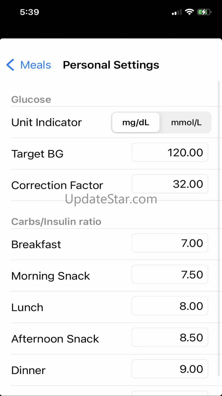 Diabetes Personal Calculator 4.1