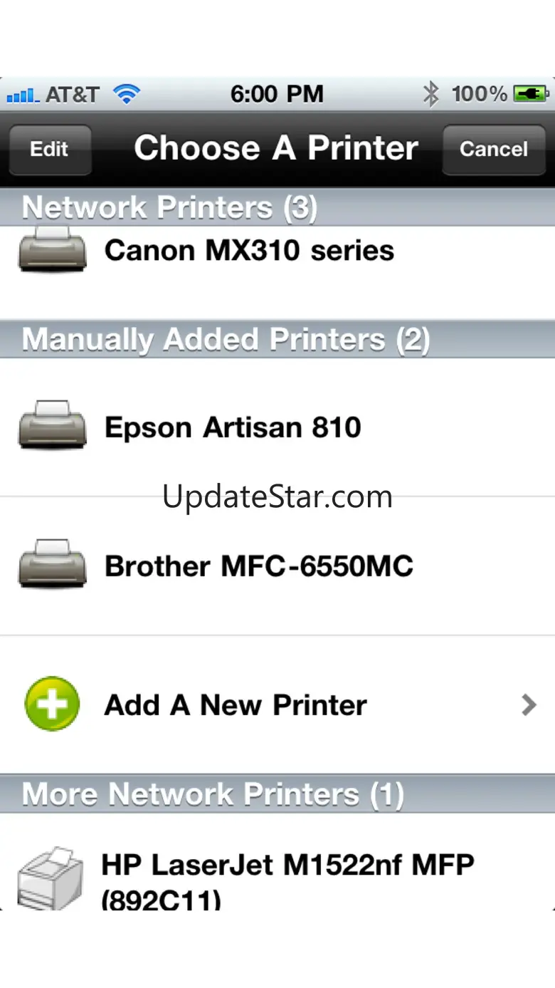 Printing for iPhone 5.0