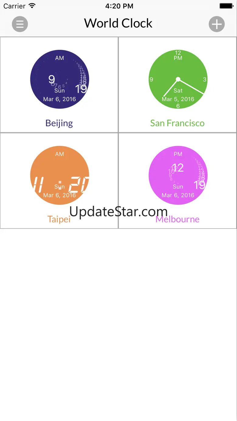 World Clock for iPhone 3.0.2