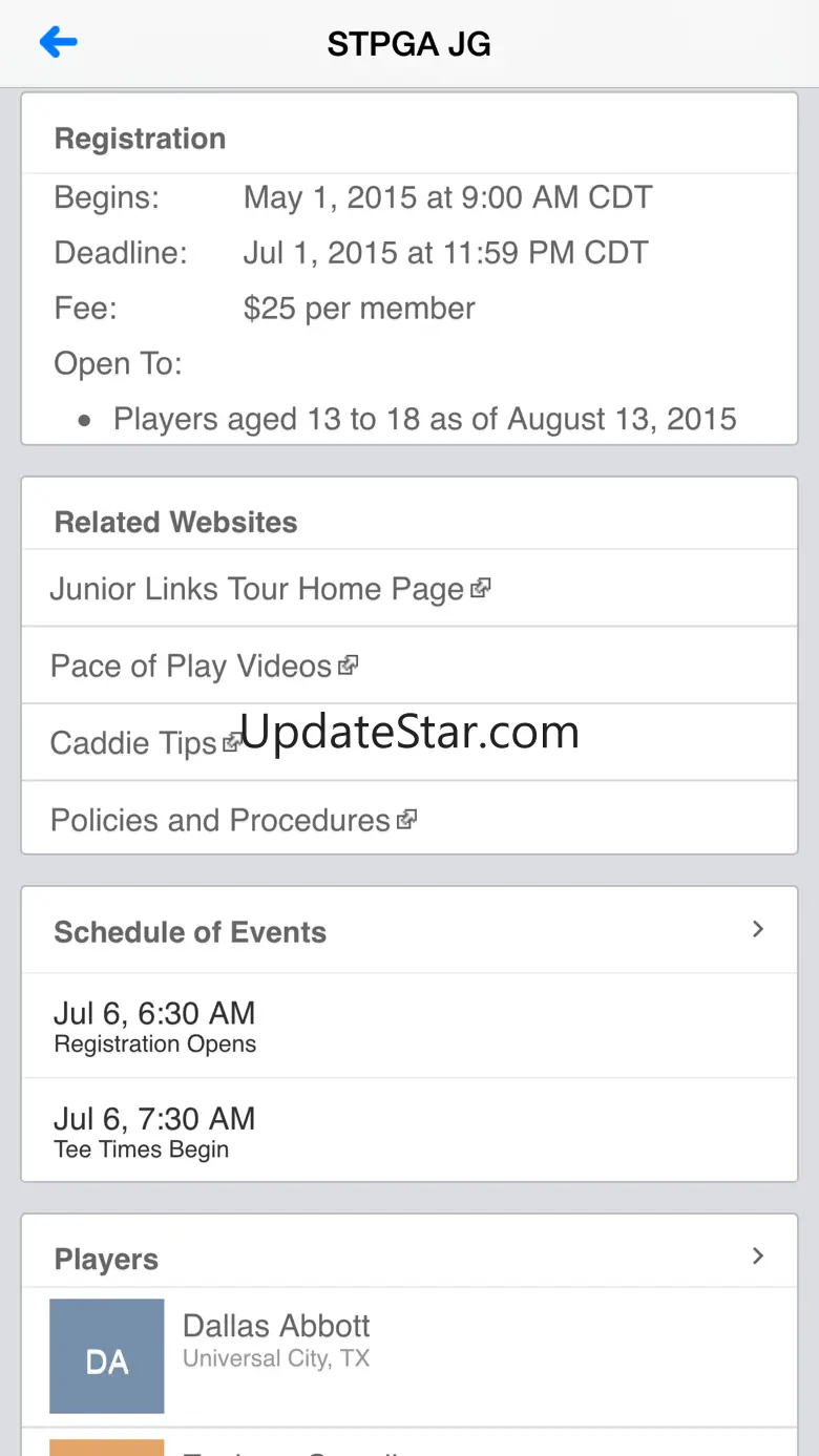 Southern Texas PGA Junior Golf 7.6.1