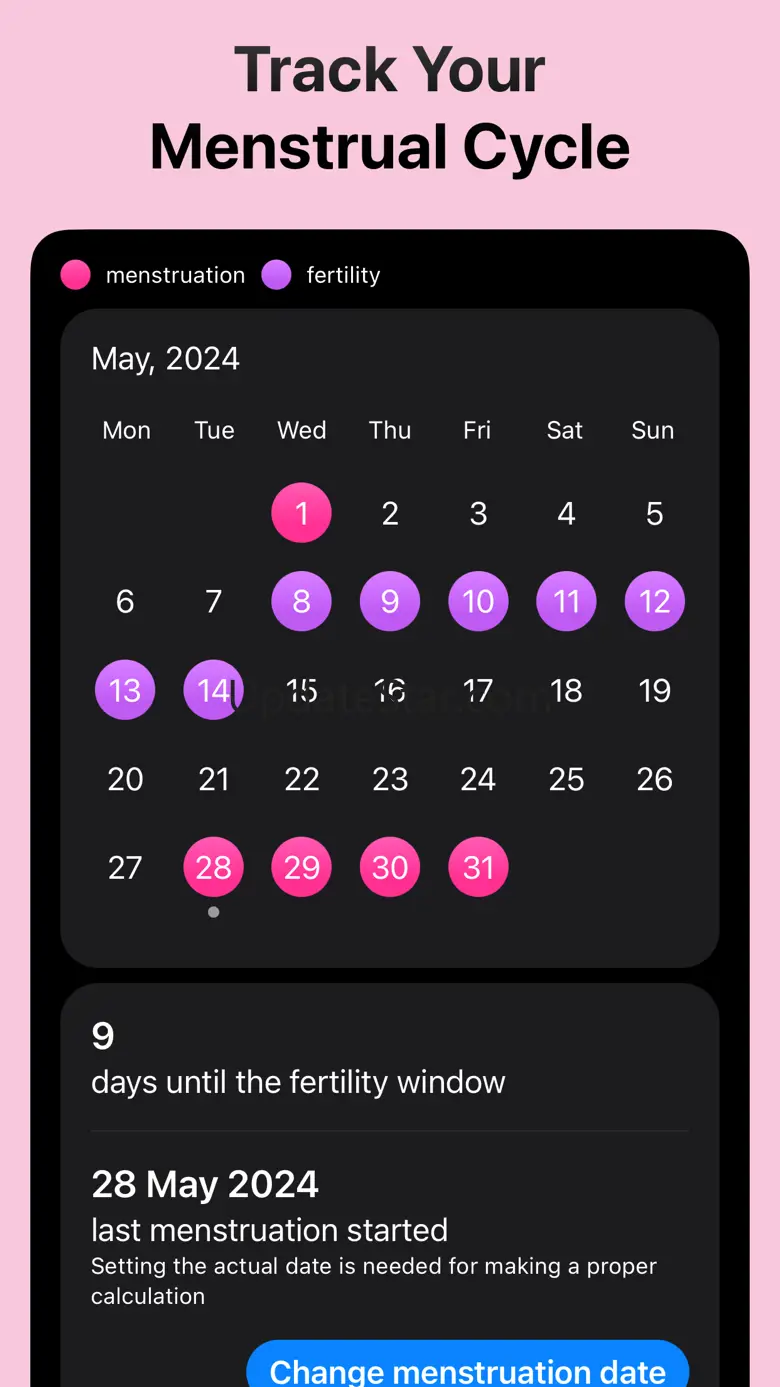 Ovulation&menstrual tracker 1.3
