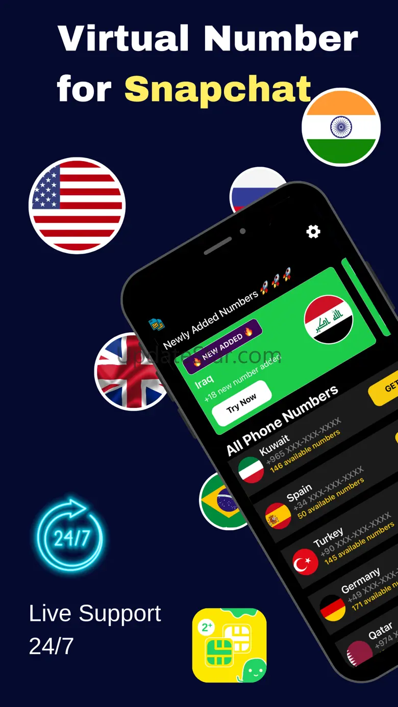 Virtual Number for Snapchat ' 1.1