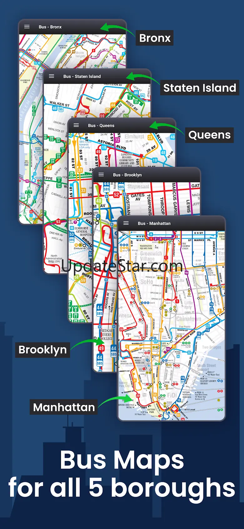 NYC Subway Map & MTA Bus Maps 1.10.0