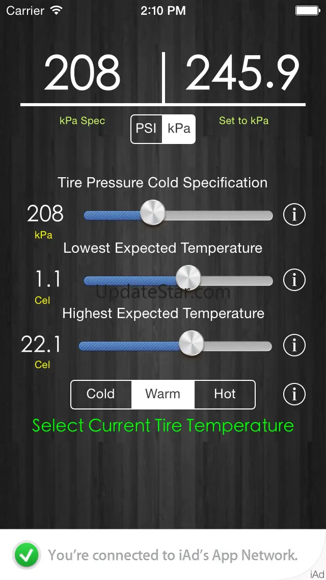 Tire Pressure Correction 1.3
