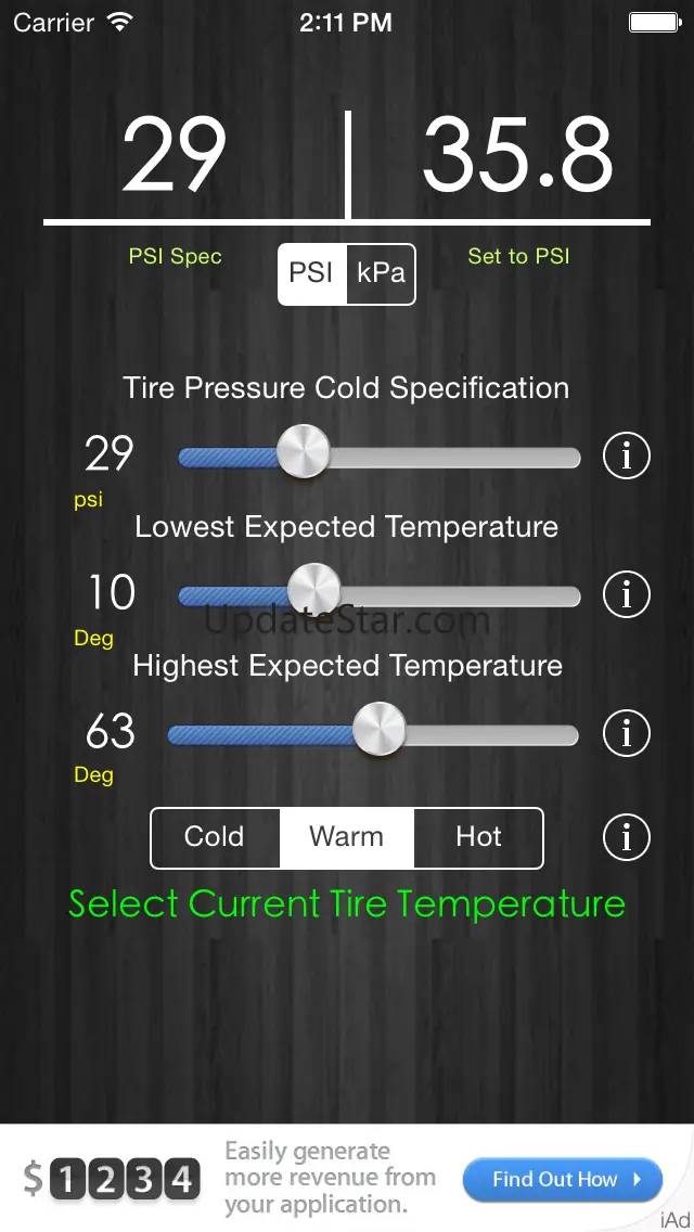 Tire Pressure Correction 1.3