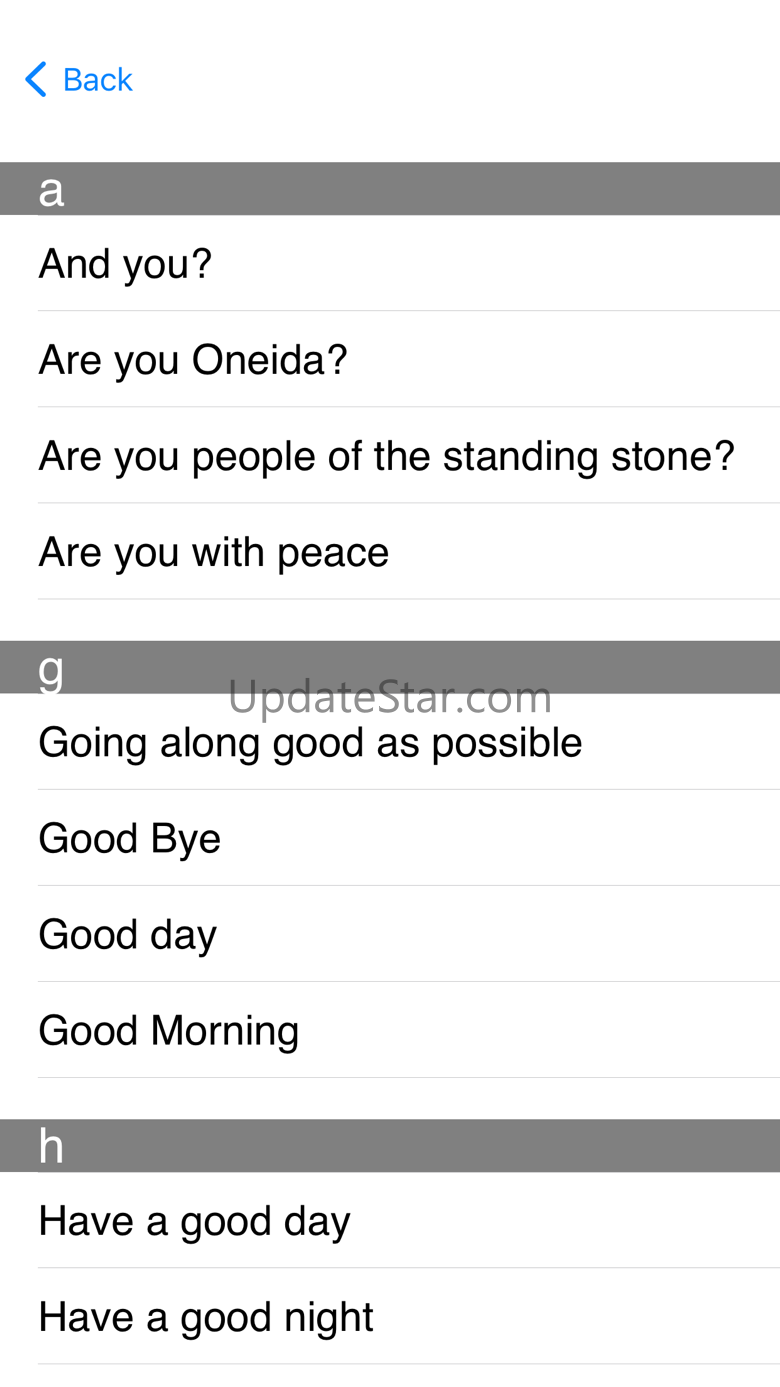 Oneida Wisconsin Language App 1.7