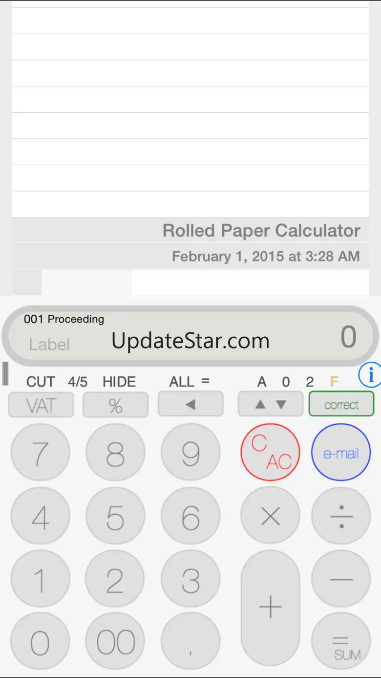 Rolled Paper Calculator Flat 1.7