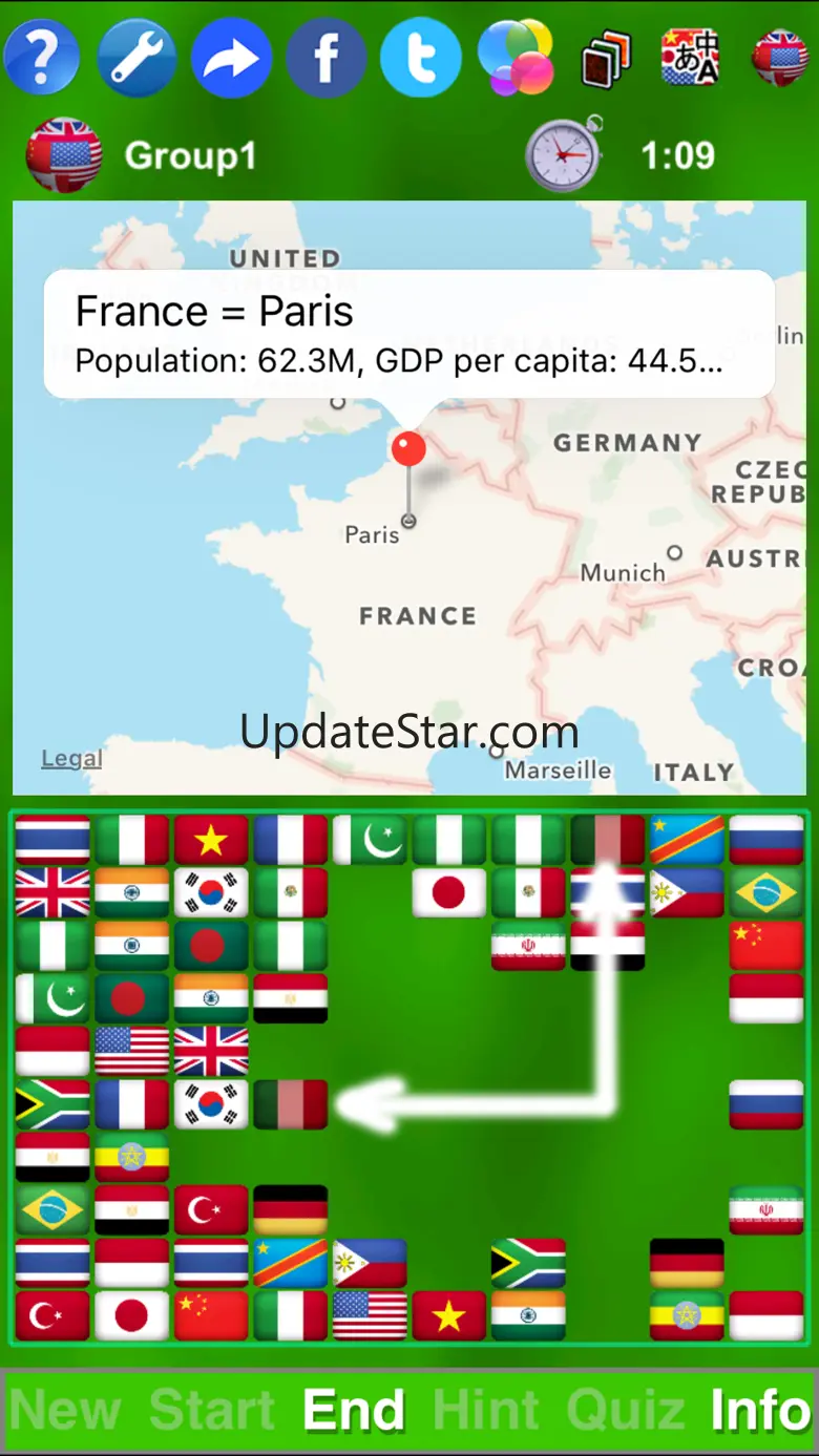 Flag Solitaire + Quiz 18.1