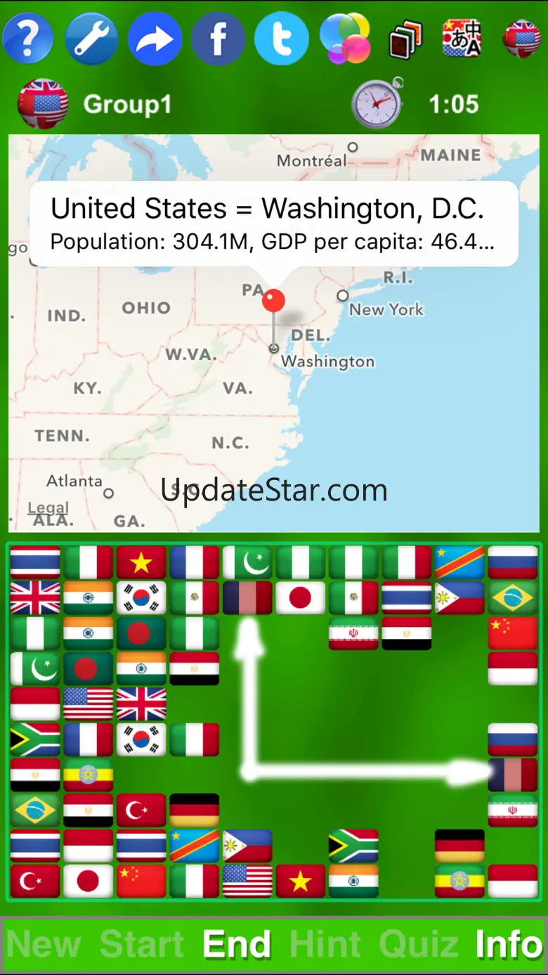 Flag Solitaire + Quiz 18.1