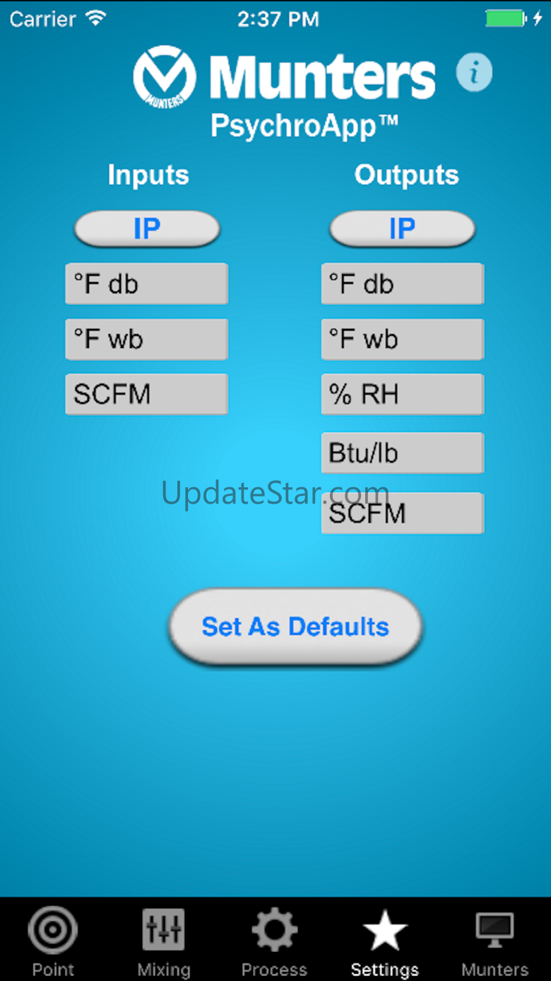 Munters PsychroApp 2.0.1