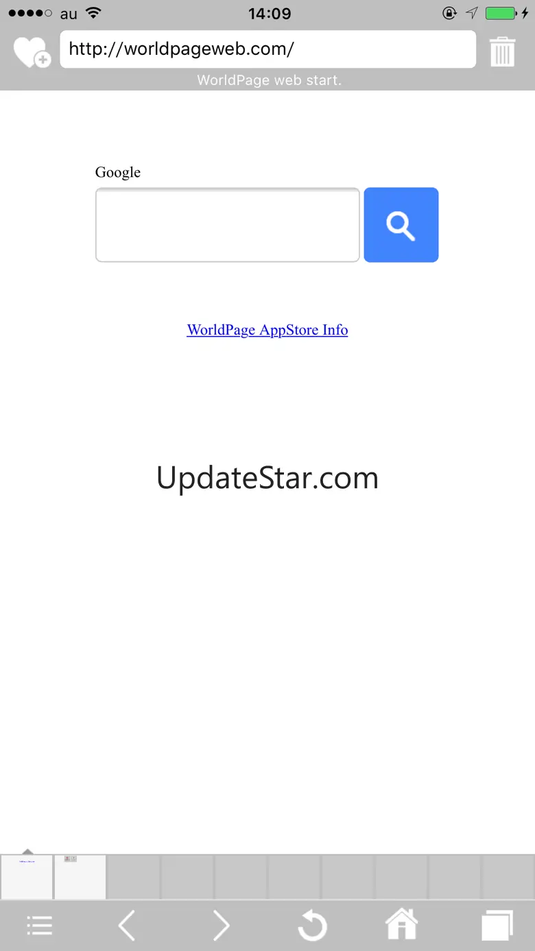 World Page - a web browser for free with a passcode lock and a quick page switch. 1.5