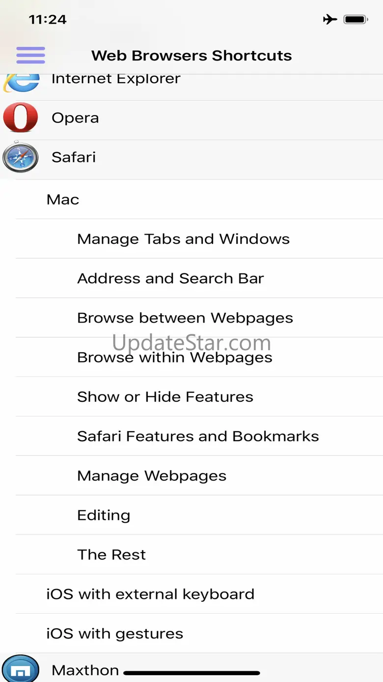 Web Browsers Shortcuts 1.09