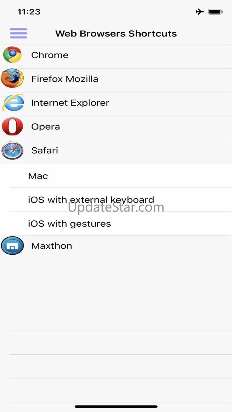 Web Browsers Shortcuts 1.09