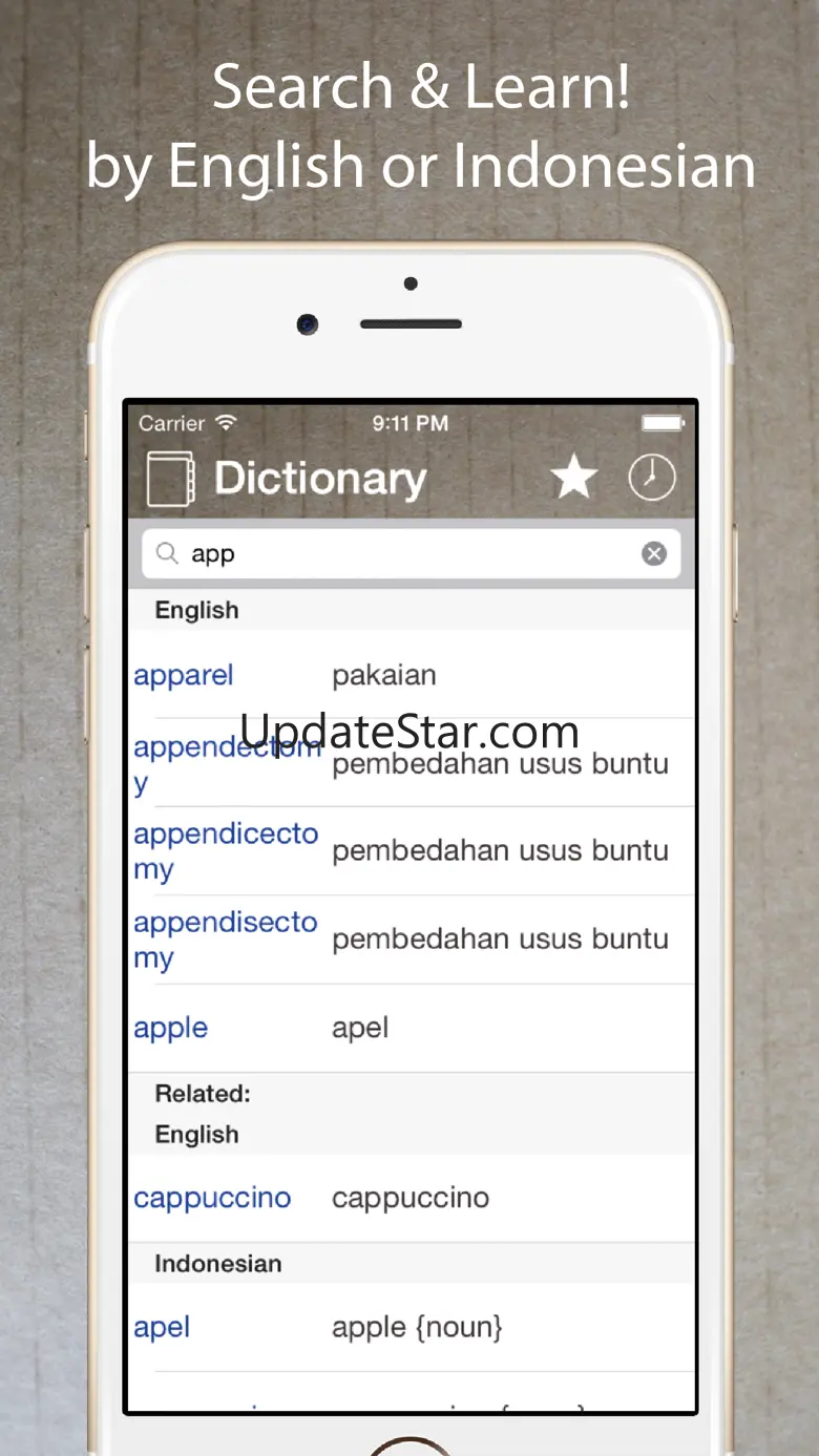 Indonesian English Dictionary* 5.1.0