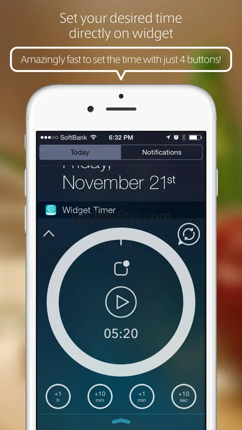 Widget Timer - Simple Kitchen Timer for Notification Center 1.3.1