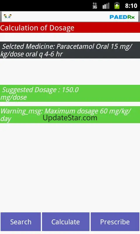 Kids Drug Dosage Calc - PaedRx 1.0