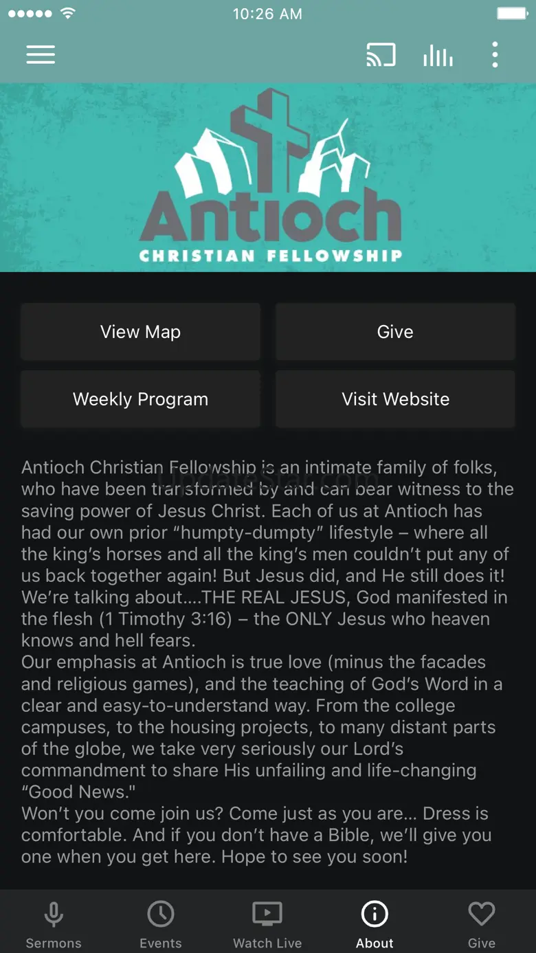 Antioch Christian Fellowship 6.2.3