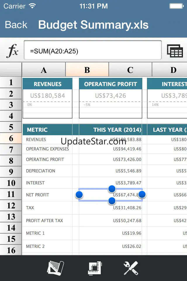 Spreadsheet Pro for MS Excel File Format 1.0
