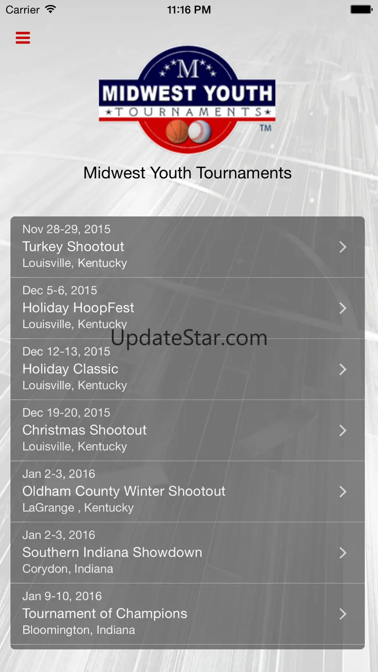 Midwest Youth Tournaments 5.0.2