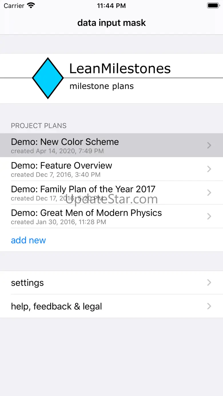 LeanMilestones 1.44