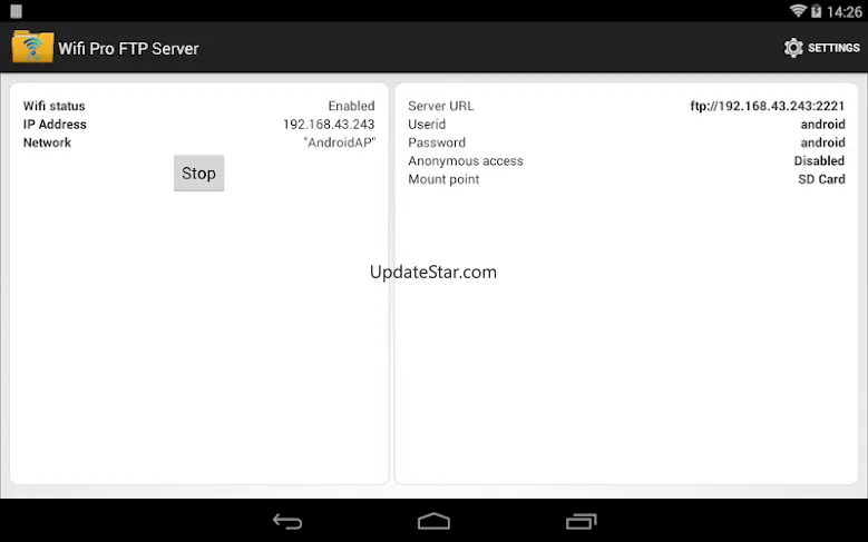 WiFi Pro FTP Server 2.2.1
