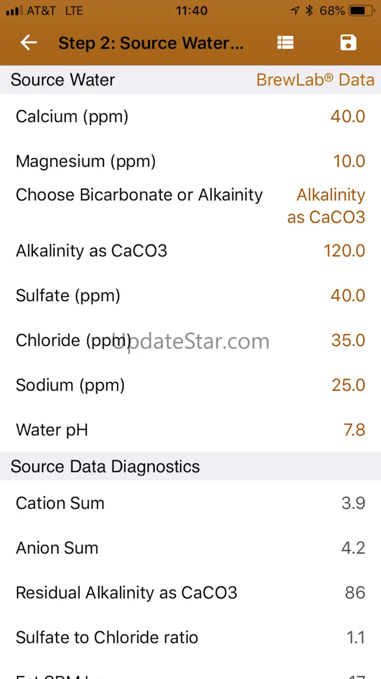 Palmer's Brewing Water Adj App 1.2