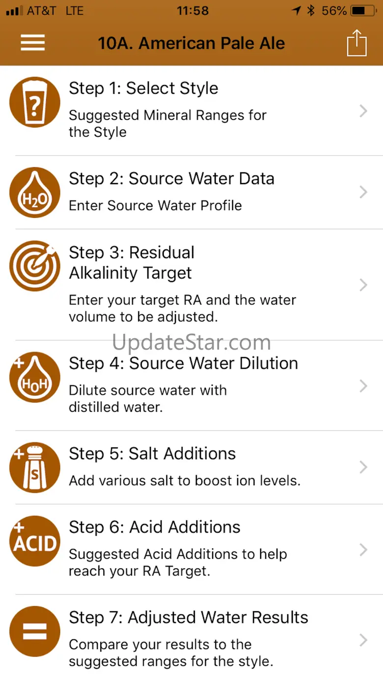 Palmer's Brewing Water Adj App 1.2
