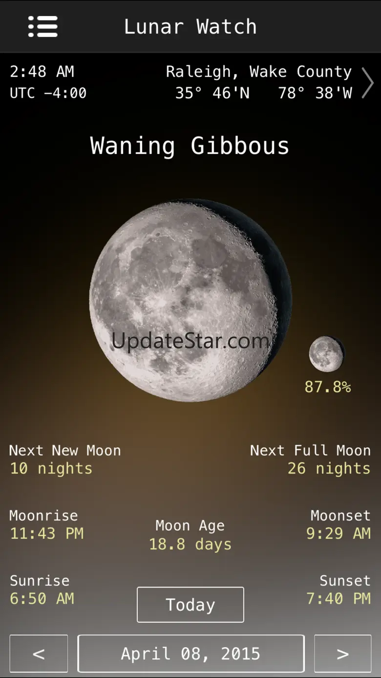 Lunar Watch Full moon calendar 1.5