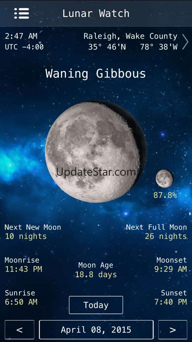 Lunar Watch Full moon calendar 1.5
