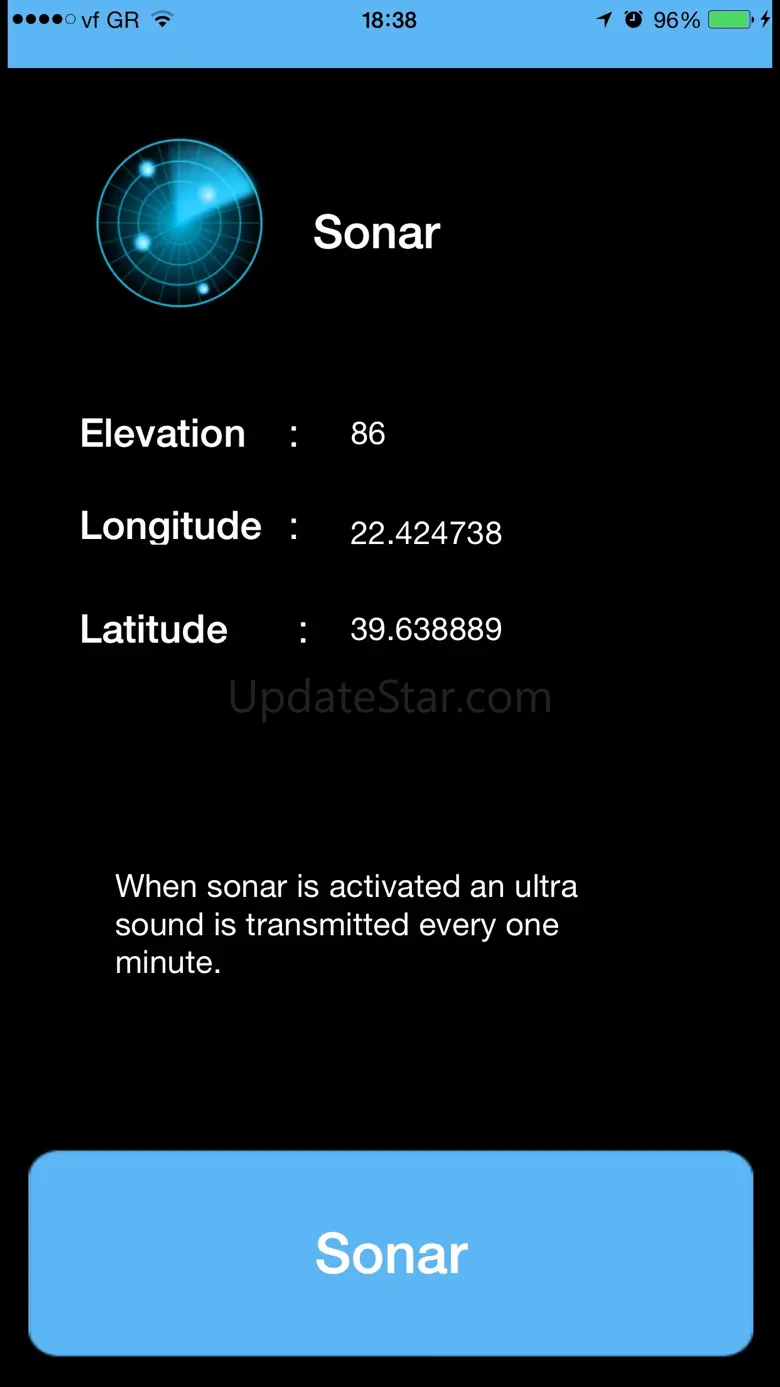 Sonar - Emergency button sending your position in morse code! v 1.0