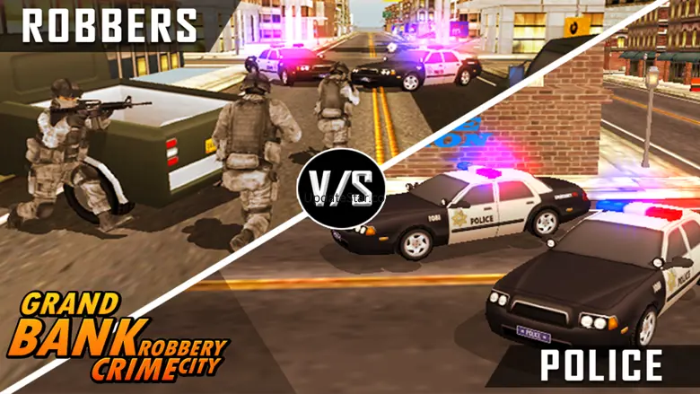 Bank Robbery - crime city police shooting 3D free 1.3