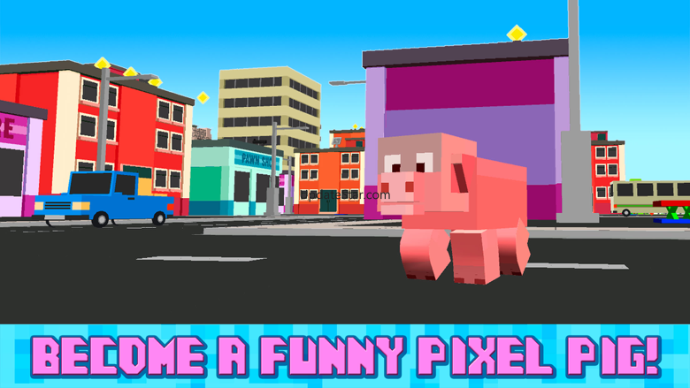 Blockhead Pig City Rampage 3D 1.0