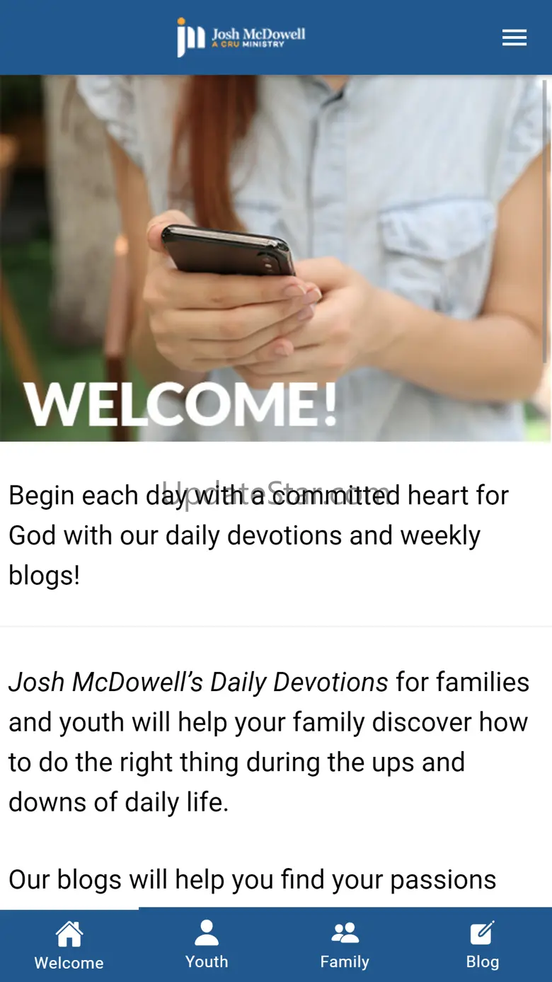 Josh McDowell Daily Devos 2.1