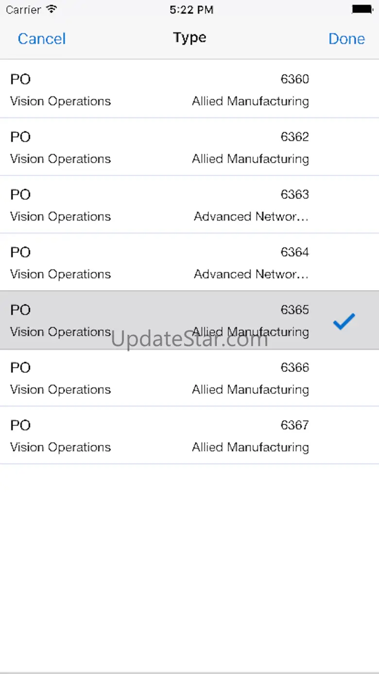 Mobile Supply Chain for EBS 1.4.4