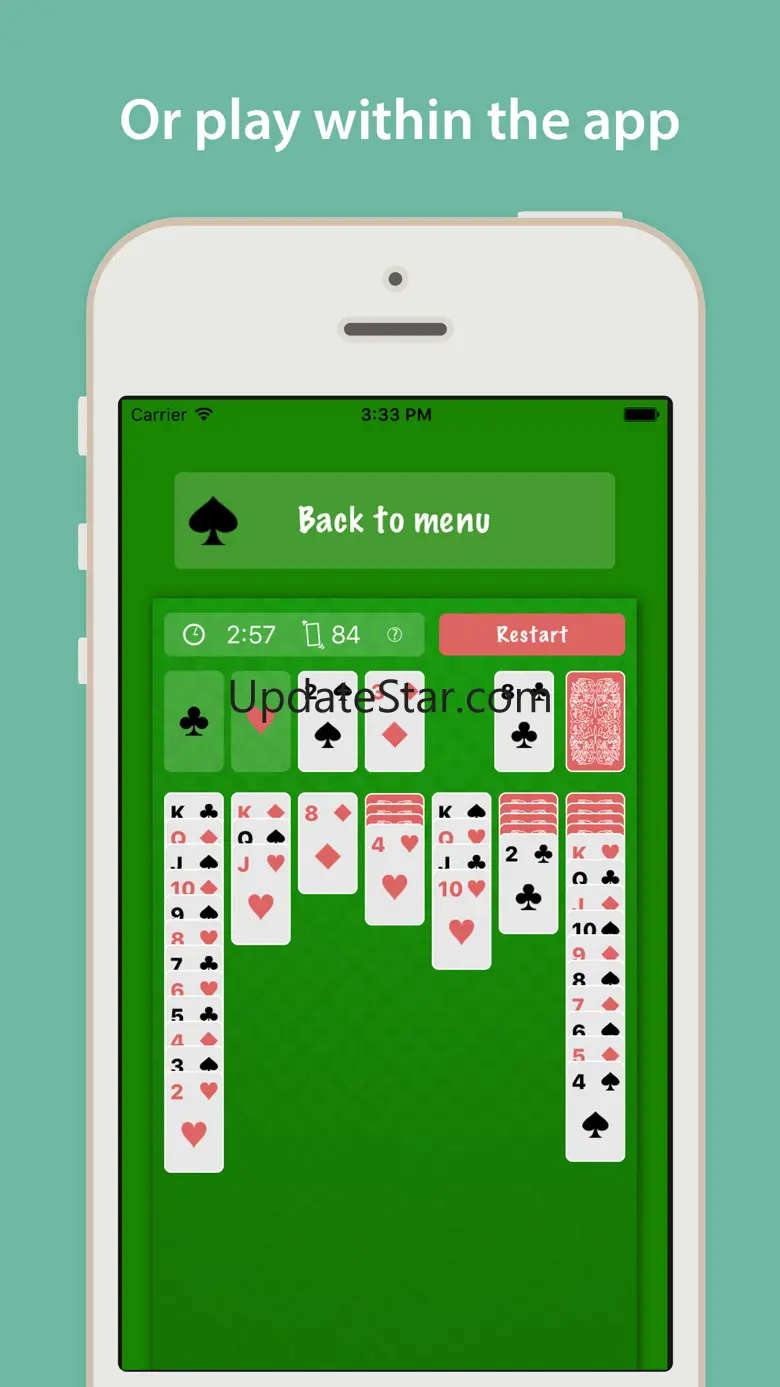 Quick Solitaire : Play in notification center as widget 1.0