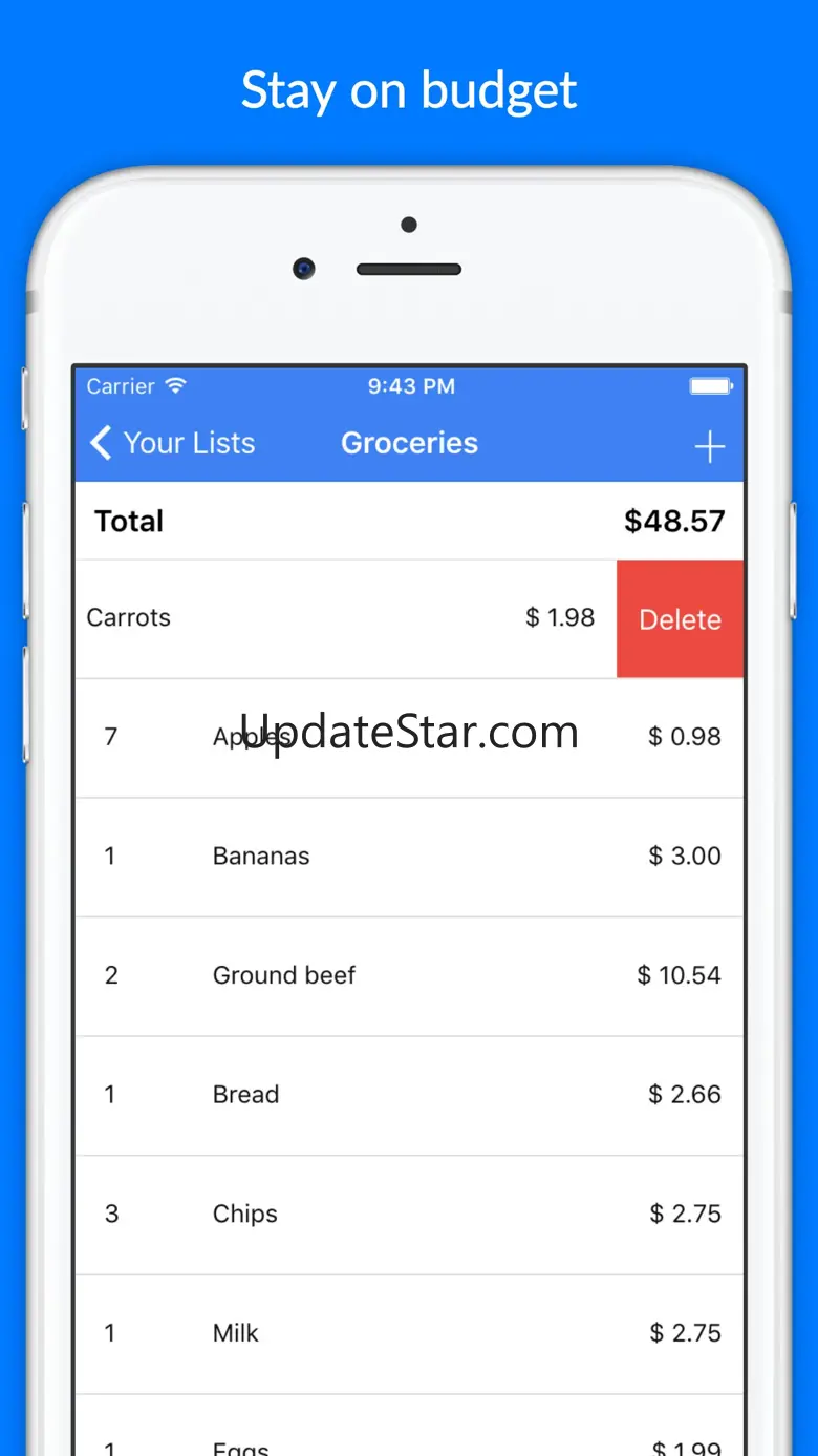 Estimate : Shopping buddy 3.0.3