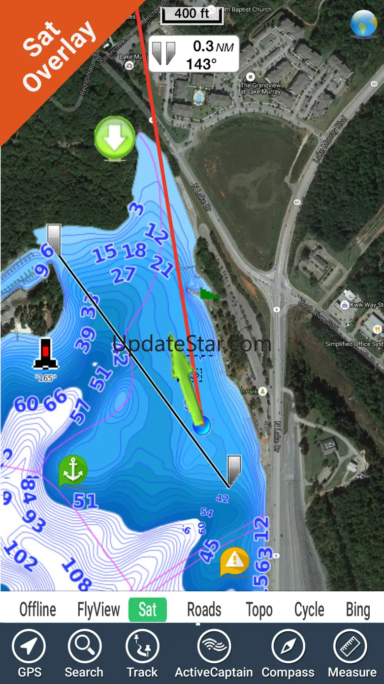 Lake Murray SC Nautical Charts 5.4.1