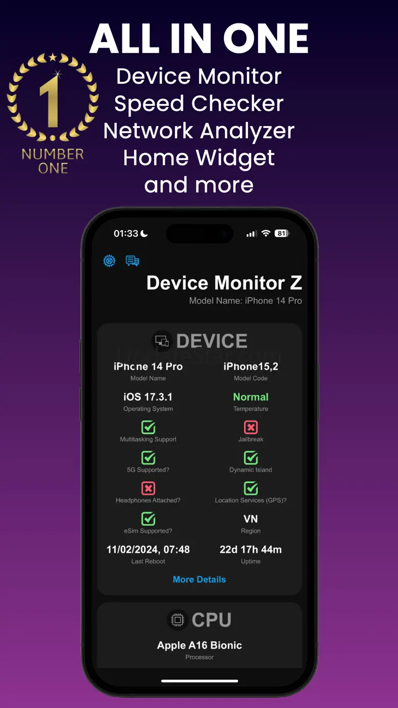 Device Monitor Z: CPU x RAM OS 3.0